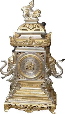 Horloge Ancienne en Or et en Argent